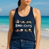 Lord Of The Cats The Furrllowship Of The Ring Women's Tank Top thumb 2