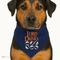 Lord Of The Drinks USA-Made Doggie Bandana thumb 1