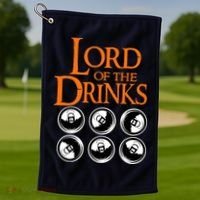 Lord Of The Drinks Golf Towel thumb 1