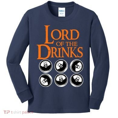 Lord Of The Drinks Kids Long Sleeve Shirt
