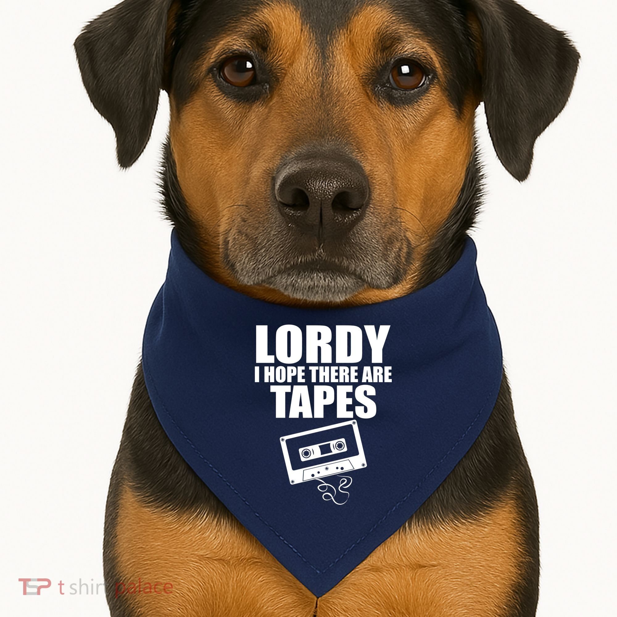 Lordy I Hope There Are Tapes Comey Catchphrase USA-Made Doggie Bandana