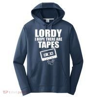 Lordy I Hope There Are Tapes Comey Catchphrase Performance Fleece Hoodie thumb 0