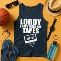 Lordy I Hope There Are Tapes Comey Catchphrase Tank Top thumb 4
