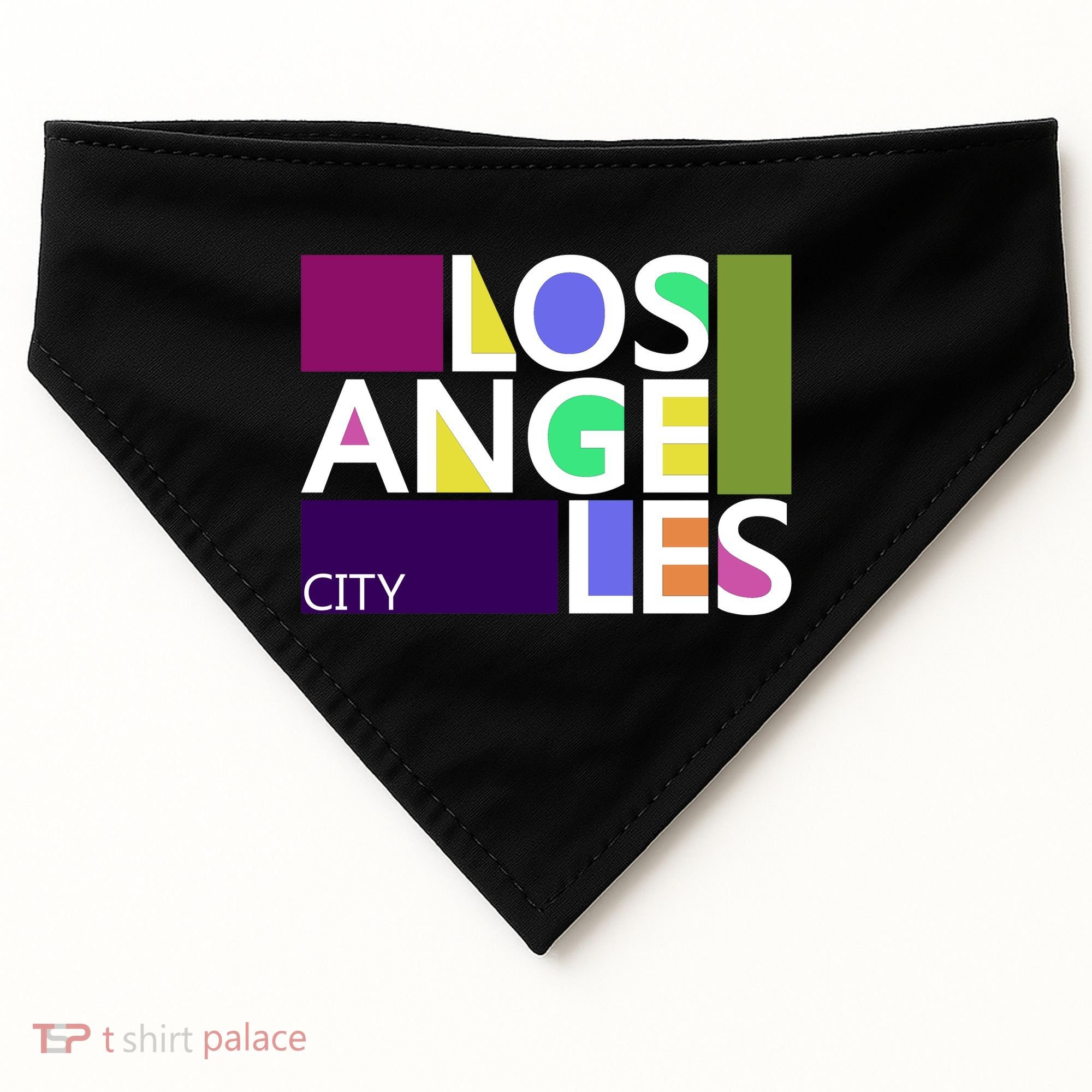 Los Angeles 1980's Logo USA-Made Doggie Bandana