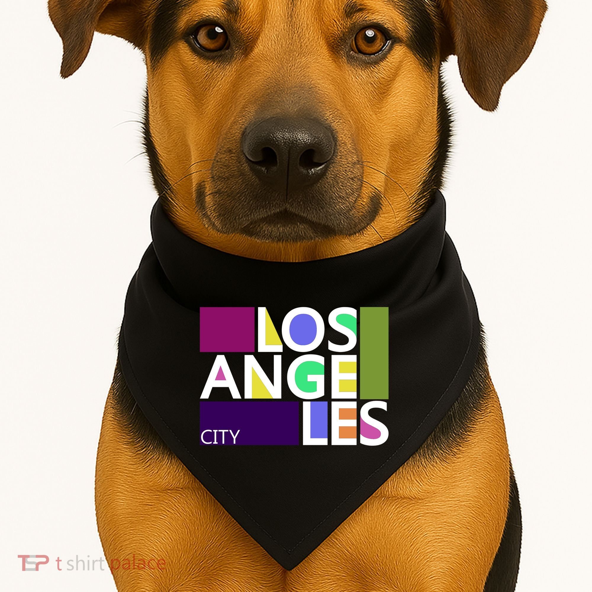 Los Angeles 1980's Logo USA-Made Doggie Bandana