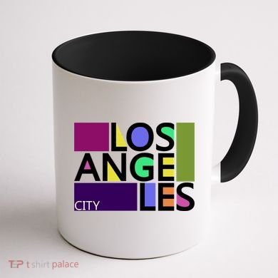 Los Angeles 1980's Logo Coffee Mug back