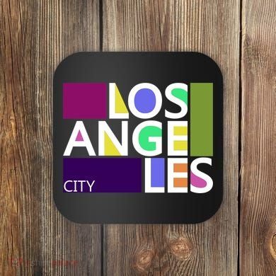 Los Angeles 1980's Logo Coaster