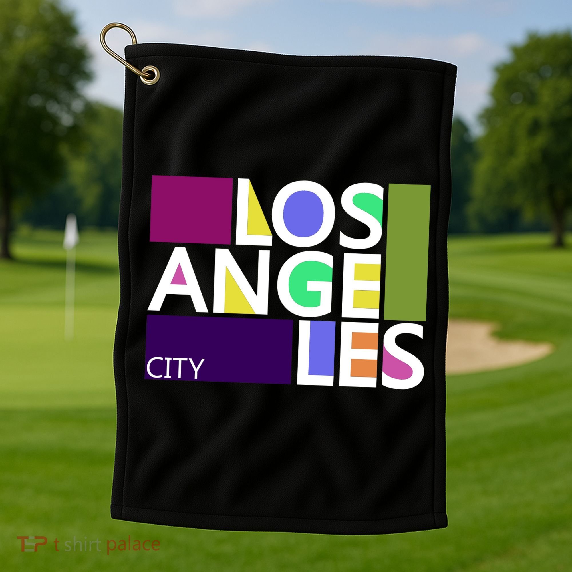 Los Angeles 1980's Logo Golf Towel