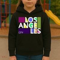 Los Angeles 1980's Logo Kids Hoodie thumb 3