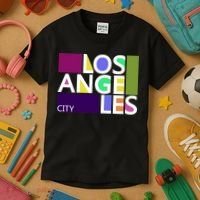 Los Angeles 1980's Logo Kids T-Shirt thumb 3