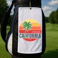 Los Angeles California Golf Towel thumb 2