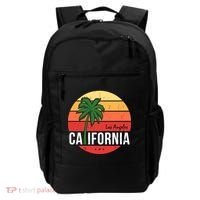 Los Angeles California Retro Circle Backpack thumb 0