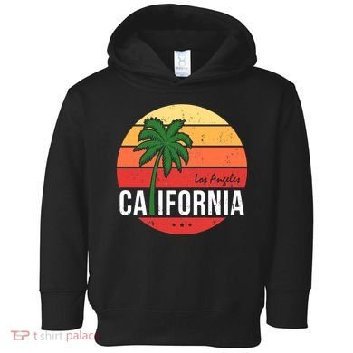 Los Angeles California Retro Circle Toddler Hoodie