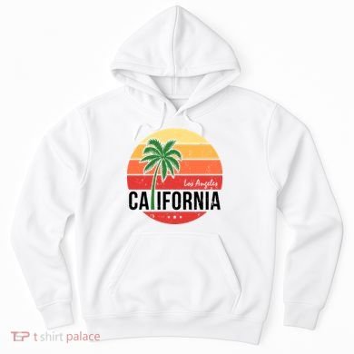 Los Angeles California Retro Circle Hoodie