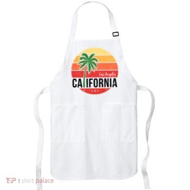 Los Angeles California Retro Circle Apron
