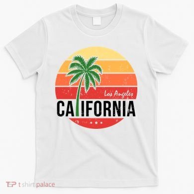 Los Angeles California Retro Circle T-Shirt