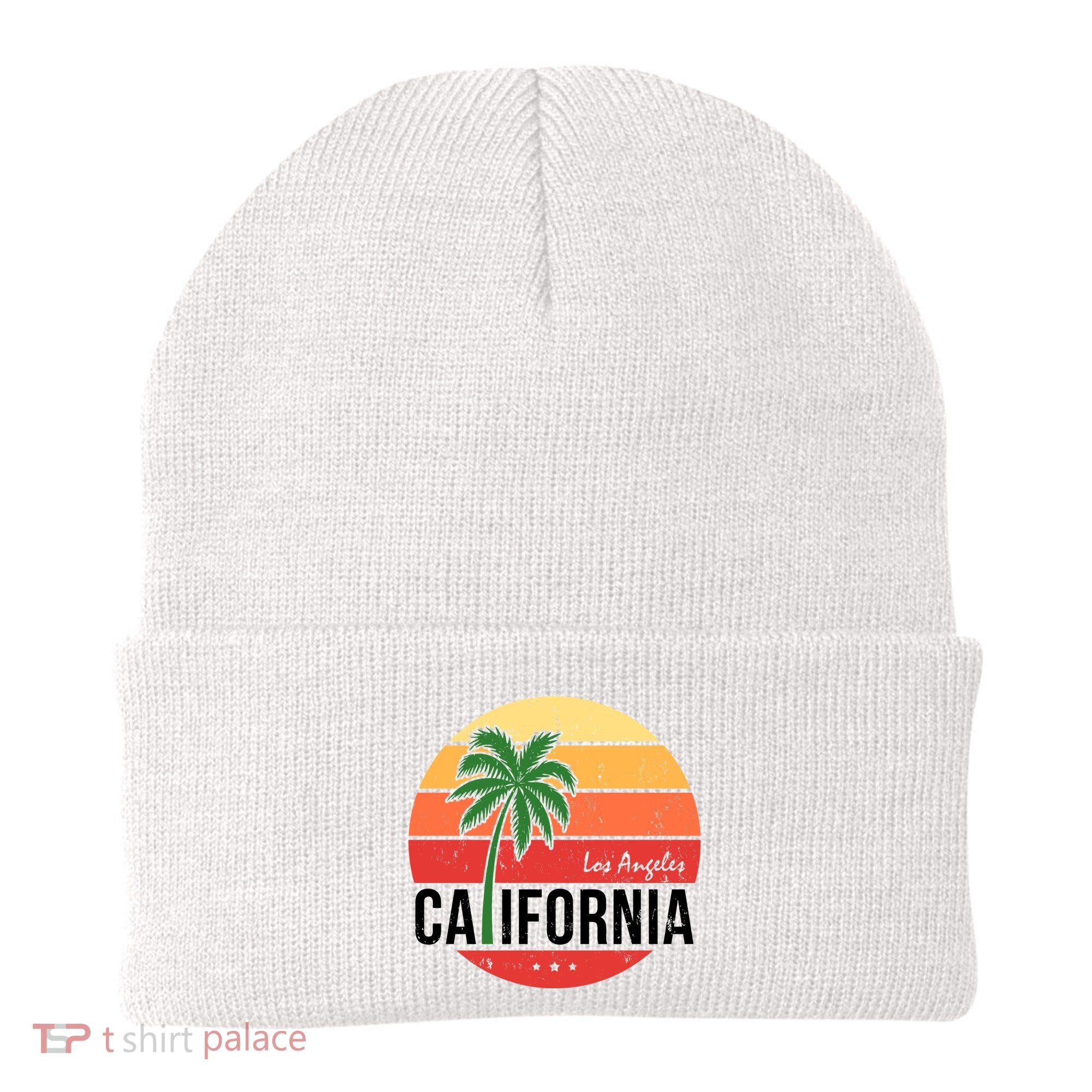 Los Angeles California Retro Circle Beanie
