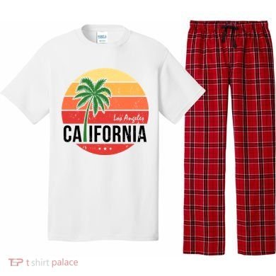 Los Angeles California Retro Circle Pajama Set
