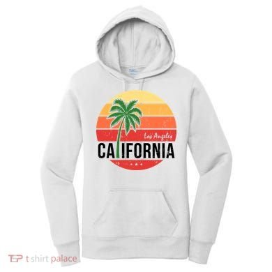 Los Angeles California Retro Circle Women's Hoodie