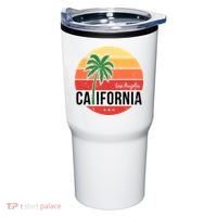 Los Angeles California Retro Circle Tumbler thumb 0