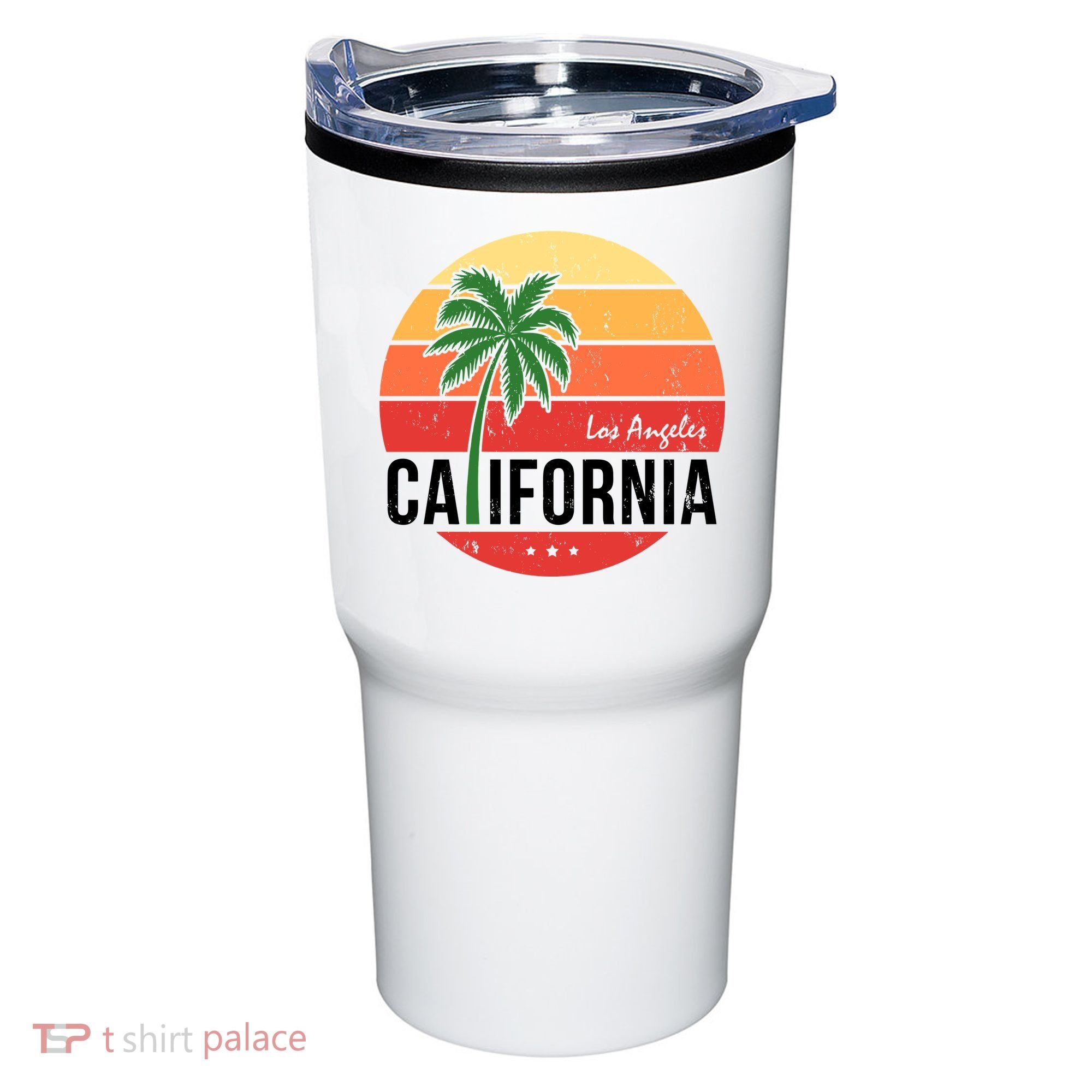 Los Angeles California Retro Circle Tumbler