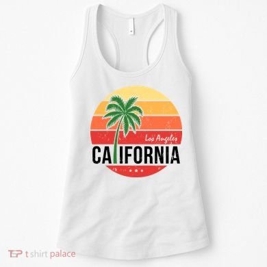 Los Angeles California Retro Circle Women's Tank Top