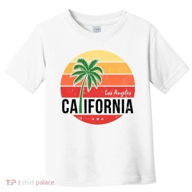 Los Angeles California Retro Circle Toddler T-Shirt