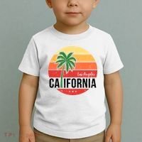 Los Angeles California Retro Circle Toddler T-Shirt thumb 2