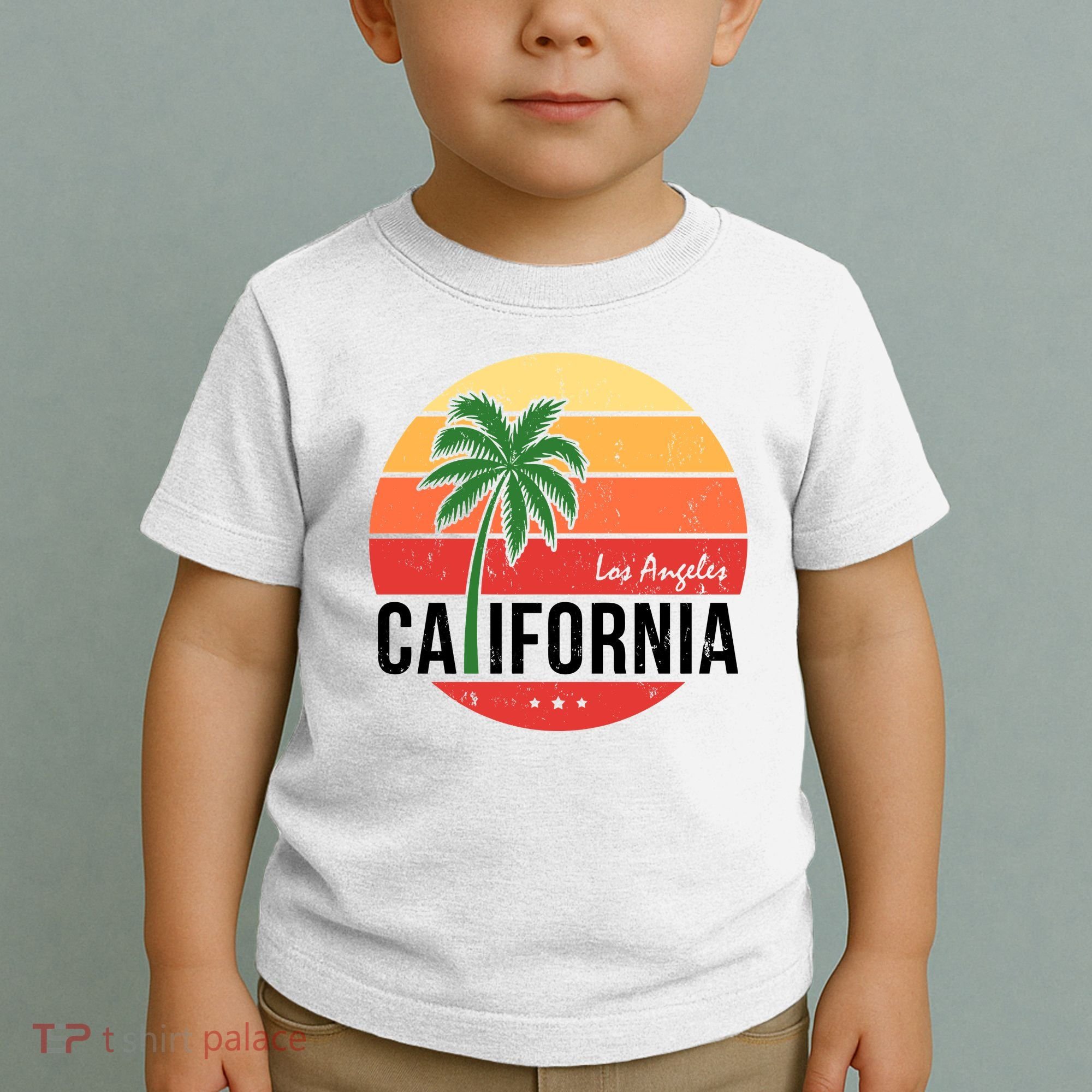 Los Angeles California Retro Circle Toddler T-Shirt