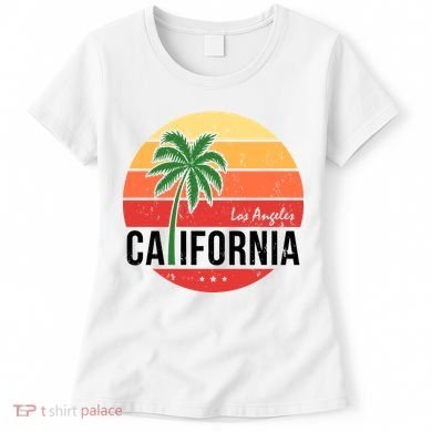 Los Angeles California Retro Circle Women's T-Shirt