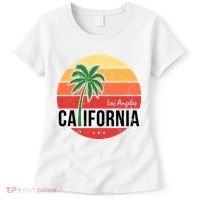 Los Angeles California Retro Circle Women's T-Shirt thumb 0