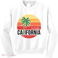 Los Angeles California Retro Circle Kids Sweatshirt thumb 0