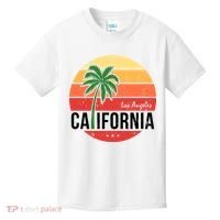 Los Angeles California Retro Circle Kids T-Shirt thumb 0