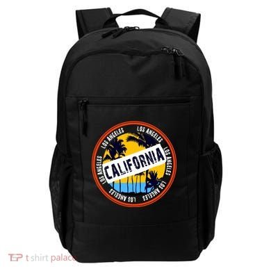 Los Angeles California Retro Circle LA Backpack