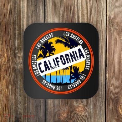 Los Angeles California Retro Circle LA Coaster