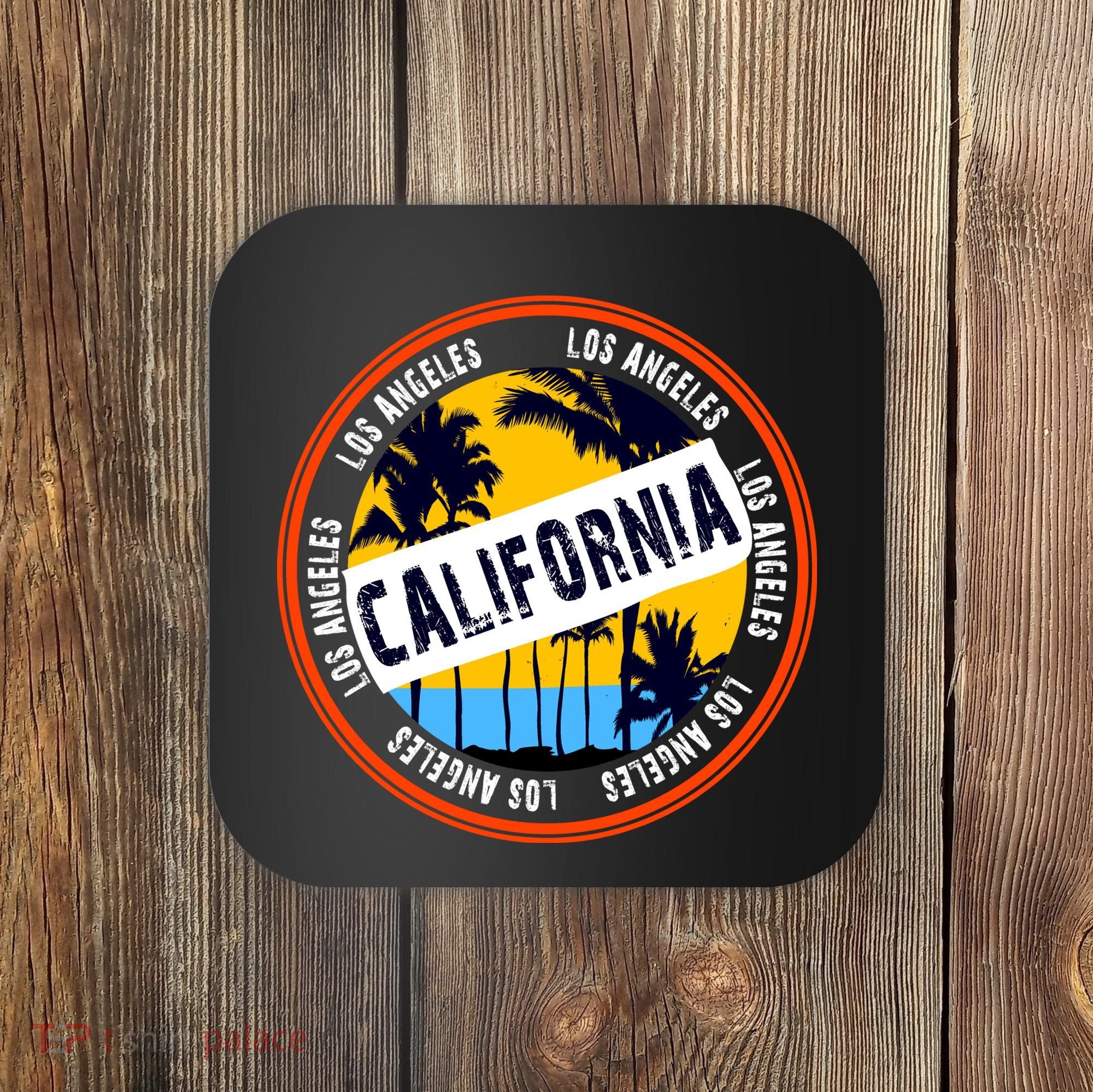 Los Angeles California Retro Circle LA Coaster