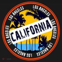 Los Angeles California Retro Circle LA Coaster thumb 2