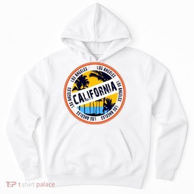 Los Angeles California Retro Circle LA Hoodie