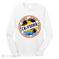 Los Angeles California Retro Circle LA Long Sleeve Shirt thumb 0