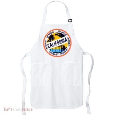 Los Angeles California Retro Circle LA Apron