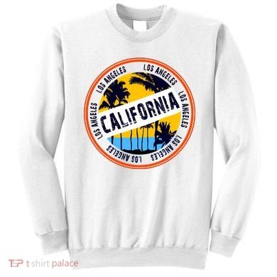 Los Angeles California Retro Circle LA Sweatshirt