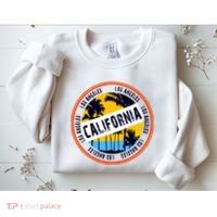 Los Angeles California Retro Circle LA Sweatshirt thumb 2