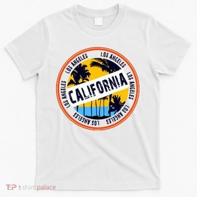Los Angeles California Retro Circle LA T-Shirt
