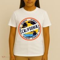 Los Angeles California Retro Circle LA T-Shirt thumb 4