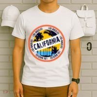Los Angeles California Retro Circle LA T-Shirt thumb 6