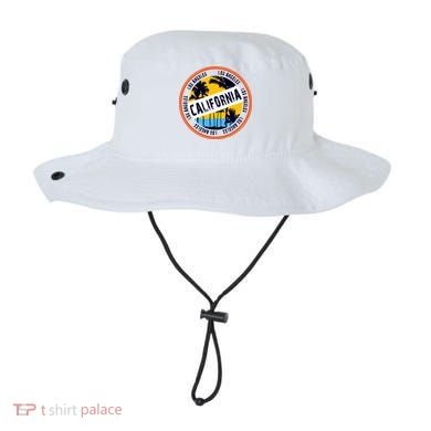 Los Angeles California Retro Circle LA Bucket Hat