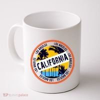 Los Angeles California Retro Circle LA Coffee Mug thumb 0