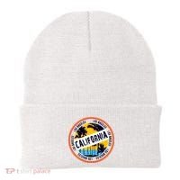 Los Angeles California Retro Circle LA Beanie thumb 0