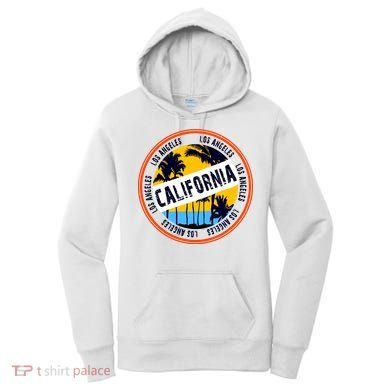 Los Angeles California Retro Circle LA Women's Hoodie