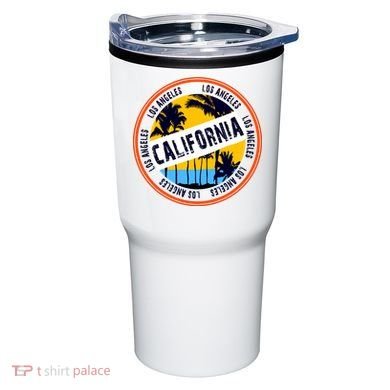 Los Angeles California Retro Circle LA Tumbler